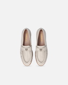 Pinko Nappa Leather Moccasins With Logo Yoghurt