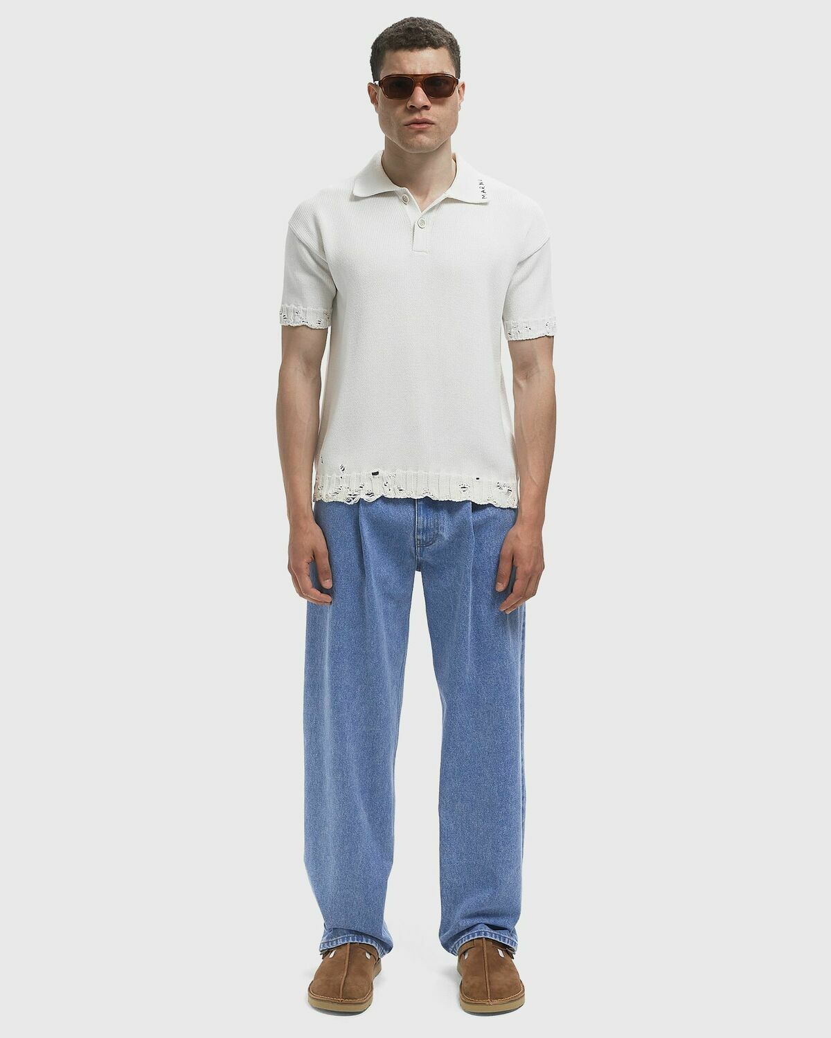 Marni POLO NECK White Men