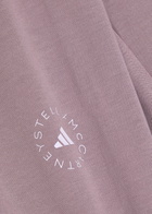 Adidas X Stella Mccartney Logo-print Cotton Sweatpants Purple