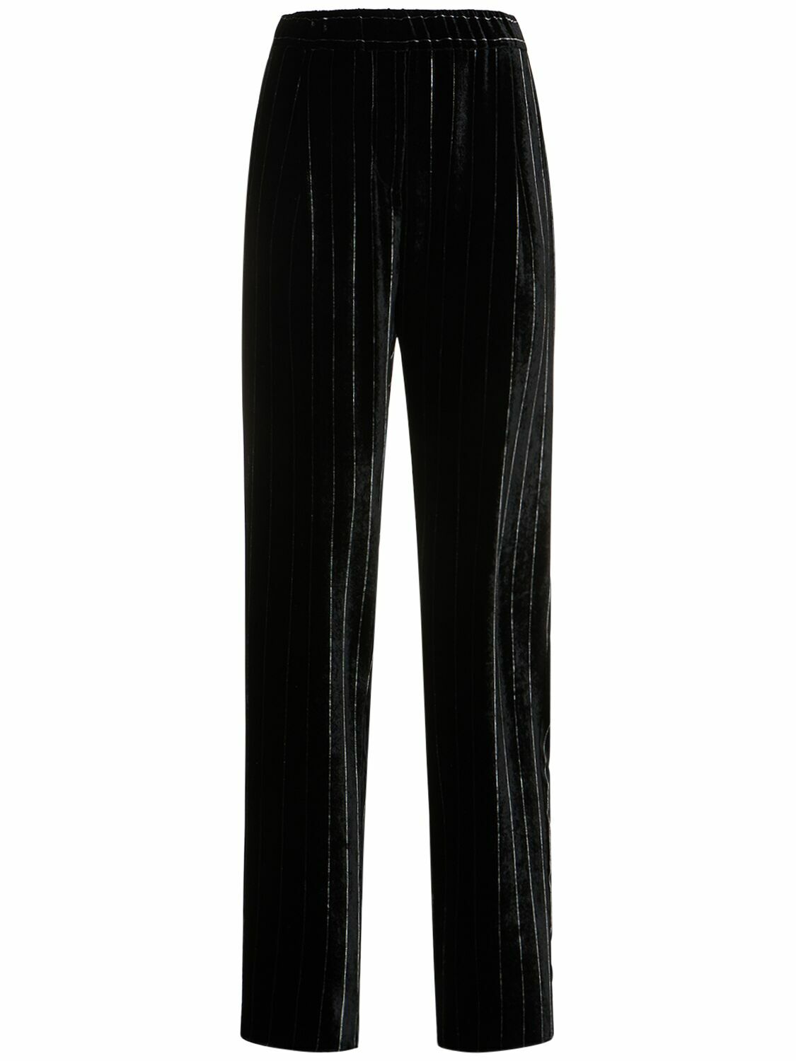 パンツ 00s Giorgio Armani velour slacks GIORGIO ARMANI - Pinstripe Velvet Straight Pants Giorgio Armani
