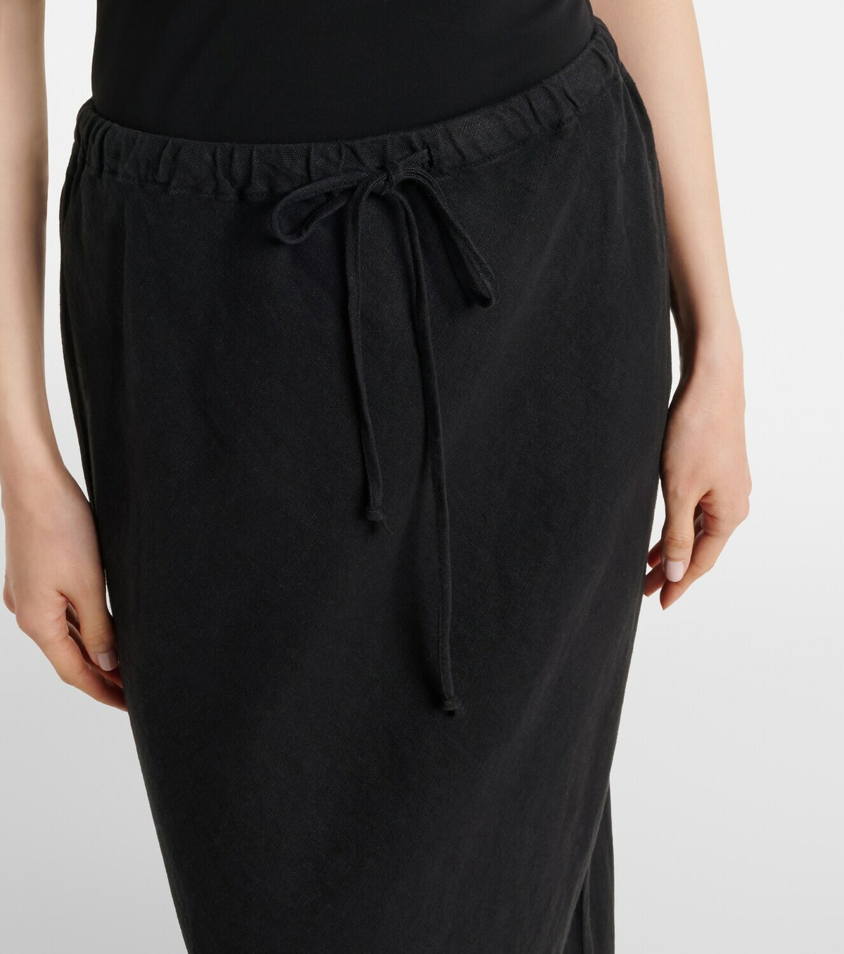 Velvet Beka linen maxi skirt