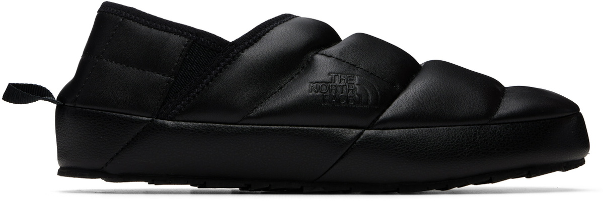 The North Face Black THERMOBALL Traction Mule Leather Loafers