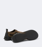 Loewe Grip Aqua suede slip-on shoes