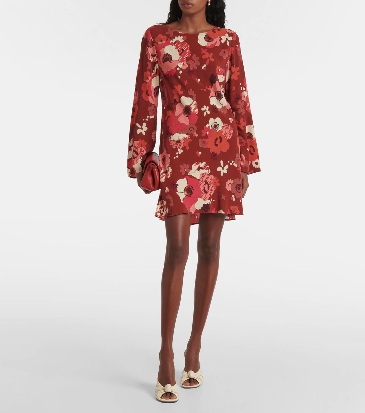 rixo ridley silk mini dress Ridley Silk Mini Dress
