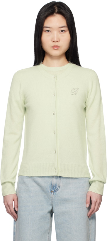Photo: Blumarine Green Cashmere Cardigan