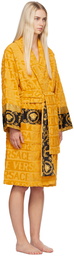 Versace Underwear Yellow 'I Heart Baroque' Robe