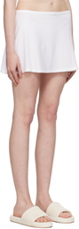 SKIMS White Drop Needle Pointelle Miniskirt