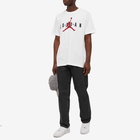 Air Jordan Men's Logo T-Shirt in White/Black/Gym Red