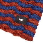 HAY Coco Door Mat - Stripe Wave in Brown/Navy 