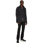 Rick Owens Drkshdw Black Cargo Outershirt Jacket