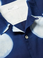 Universal Works - Camp-Collar Printed Cotton Shirt - Blue