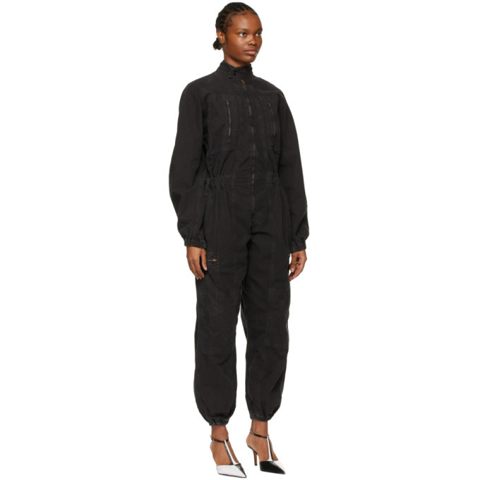 AGOLDE Black Marin Utility Zip Jumpsuit