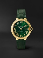 Cartier - Ballon Bleu de Cartier Automatic 40mm 18-Karat Gold and Alligator Watch, Ref. No. CRWGBB0062