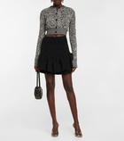 Paco Rabanne - Cropped cotton-blend knit cardigan