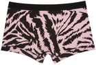 TOM FORD Pink Cotton Zebra Boxer Briefs