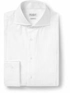 Brunello Cucinelli - Double-Cuff Bib-Front Cotton-Poplin Shirt - White