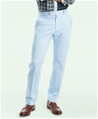 Brooks Brothers Men's Clark Straight-Fit Stretch Cotton Linen Chino Pants | Chambray