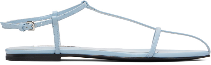 Photo: Jil Sander Blue Cage Flat Sandals