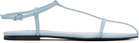 Jil Sander Blue Cage Flat Sandals