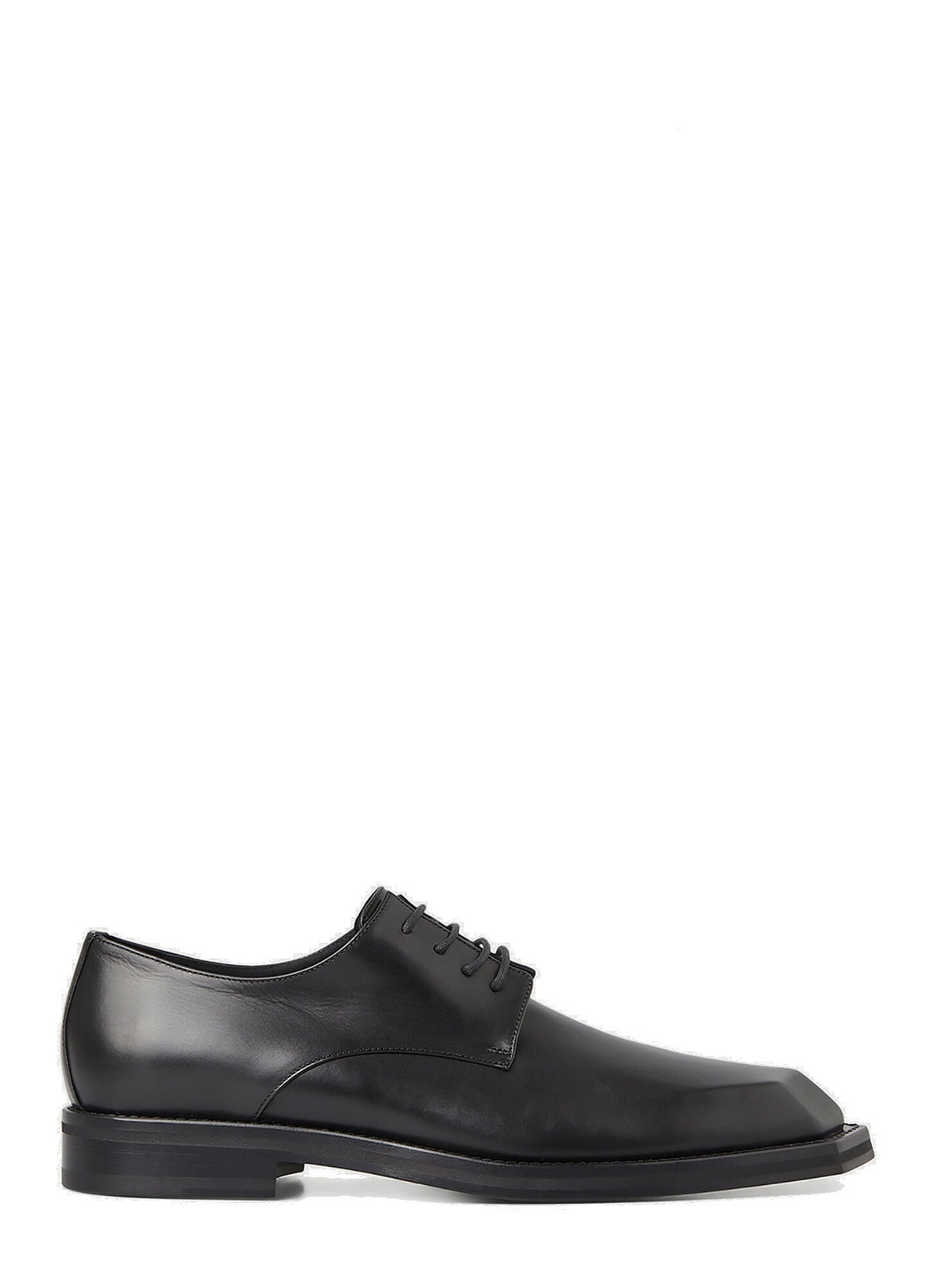 Photo: Chisel Toe Derby Shoes in Black