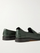 VINNY's - Townee Leather Penny Loafers - Green