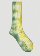 Stain Shade x Decka Socks - Tie Dye Socks in Green