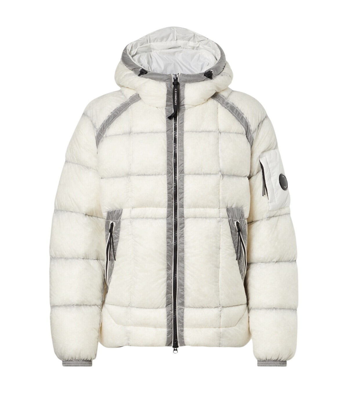 C.P. Company Men's Organic Gabardine Zip Overshirt in Grape