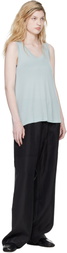 Studio Nicholson Blue Votan Jersey Tank Top