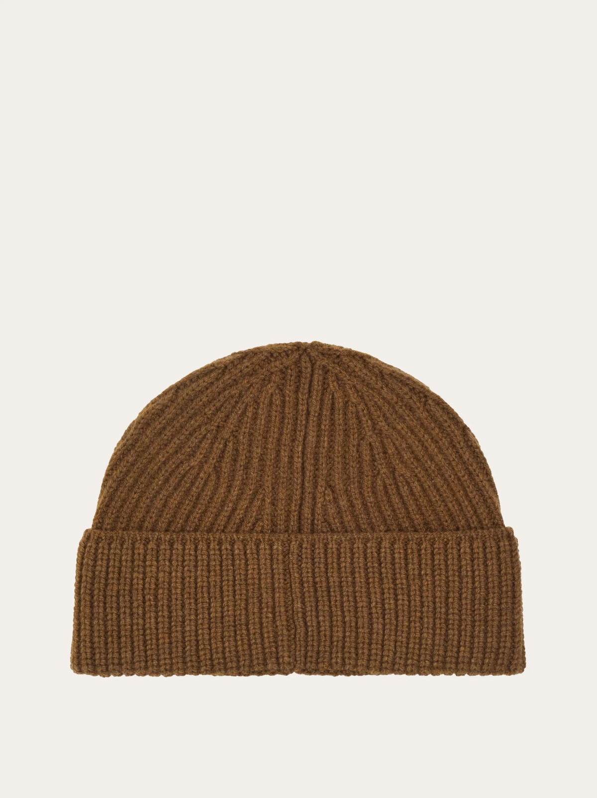 Ferragamo Mens Knitted beanie in Brown