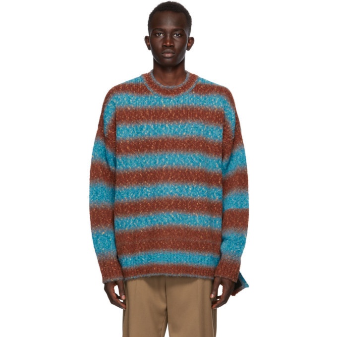 Photo: We11done Blue and Red Gradation Stripe Sweater