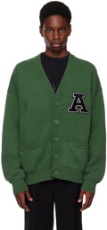 Axel Arigato Green Chenille Cardigan