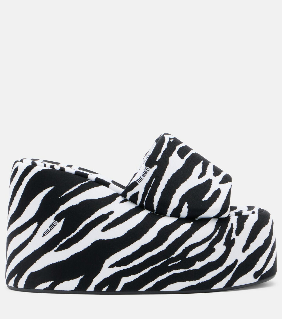 The Attico Mochi zebra-print platform slides