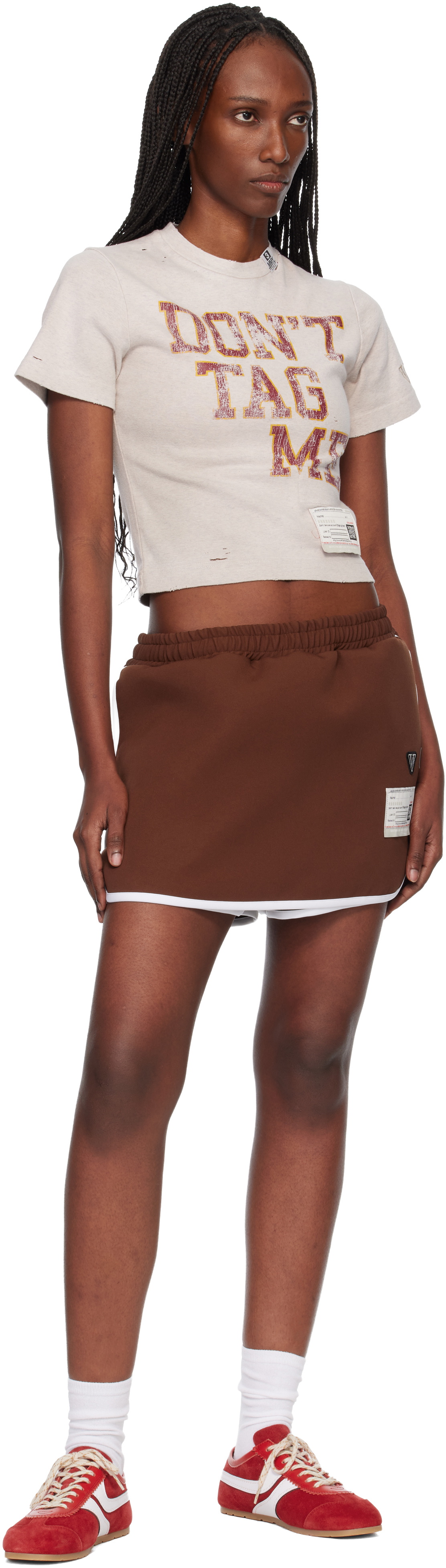 Maison MIHARA YASUHIRO Brown Jogger Shorts