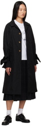 tao Black Bow Coat