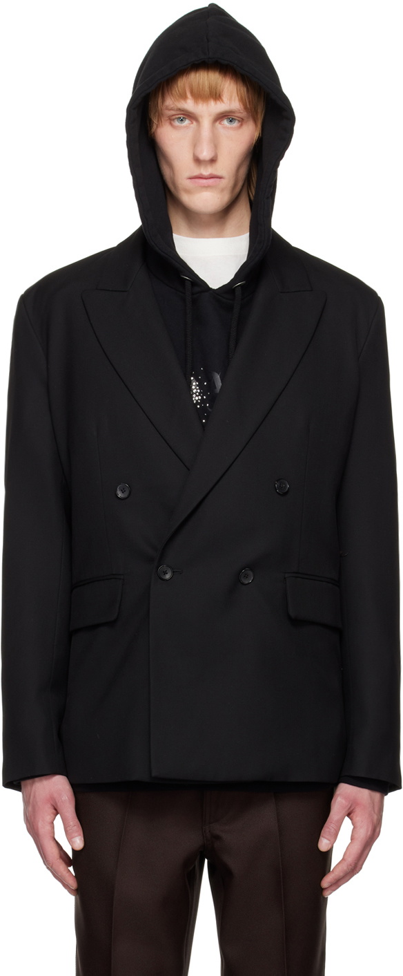 Second/Layer SSENSE Exclusive Black Pico Blazer Second/Layer