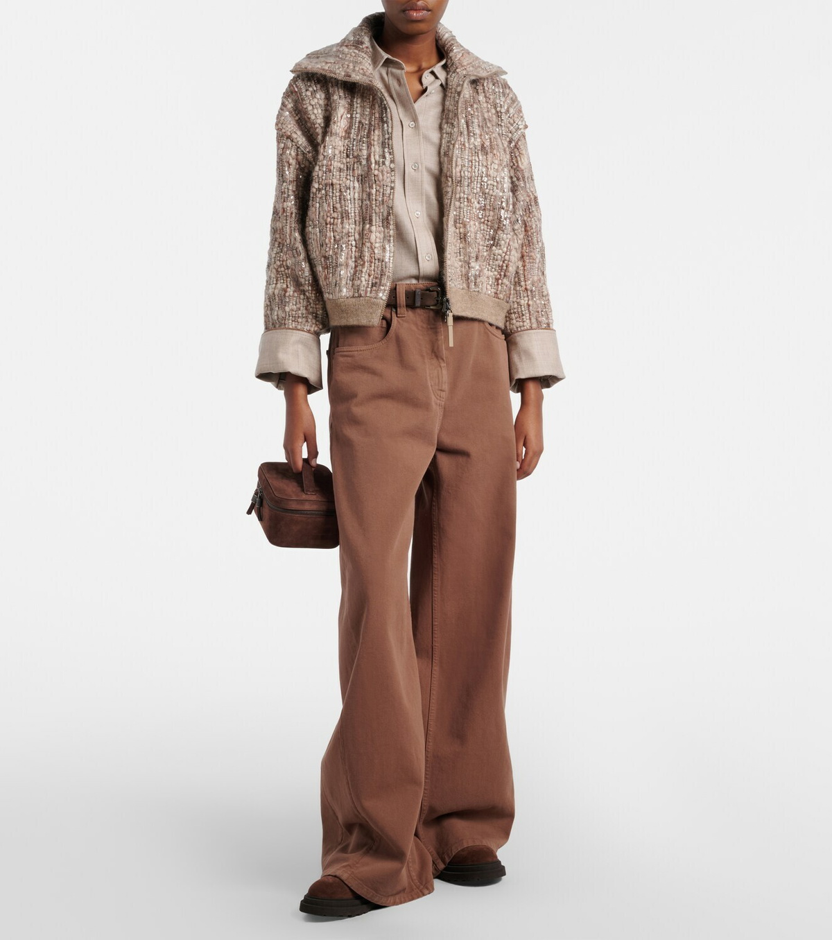 Brunello Cucinelli Monili wide-leg jeans