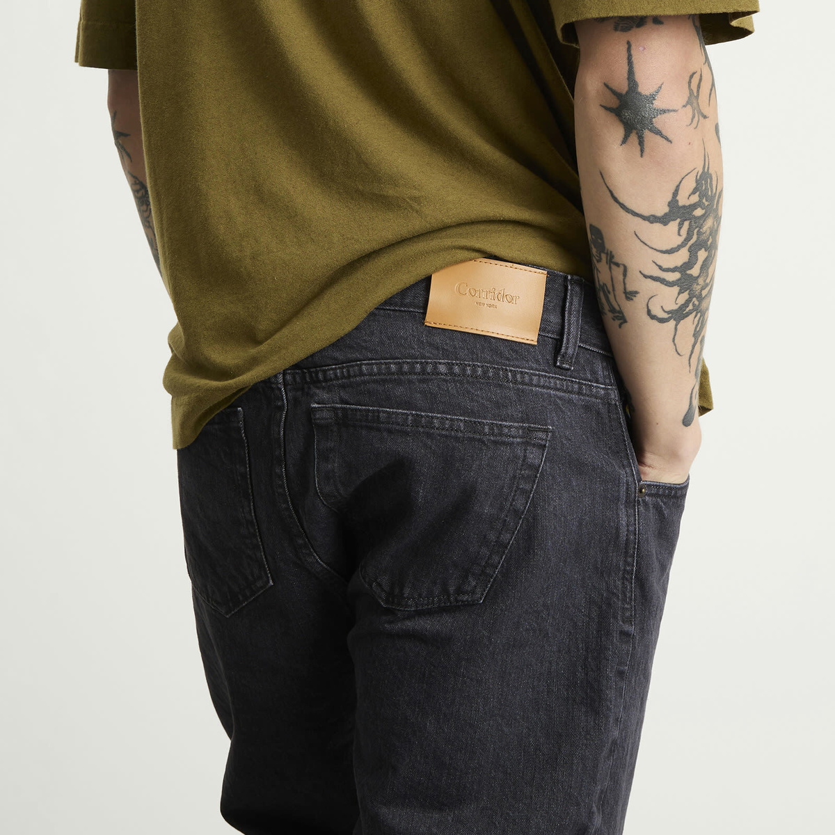 Corridor Men's Washed Jean in Black