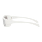 Rick Owens Off-White and Silver Rick Sunglasses