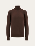 Ferragamo Mens High neck pullover in Brown