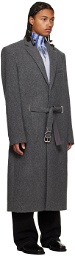 Y/Project Gray Belt Coat
