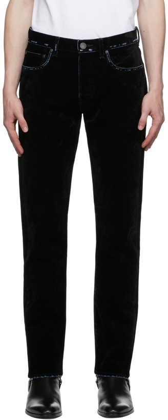 Photo: John Elliott Black Flocked 'The Daze Crush' Jeans