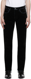 John Elliott Black Flocked 'The Daze Crush' Jeans