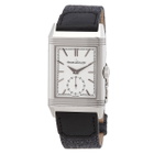 Jaeger LeCoultre Reverso Tribute Monoface Hand Wind Silver Dial Watch Q713842J