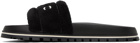 Marc Jacobs Black 'The Terry Slide' Sandals