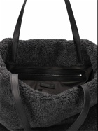 BRUNELLO CUCINELLI - Wool Blend Faux Fur Shoulder Bag