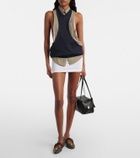 Versace Cotton-blend jersey minidress
