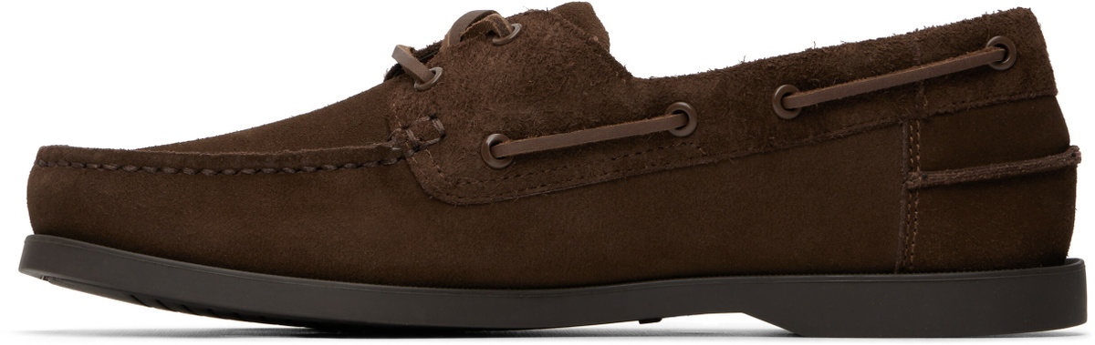 Hugo Brown Mixed Suedes Boat Shoes