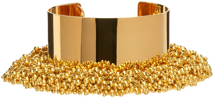 Photo: Dries Van Noten Gold Beaded Cuff Bracelet