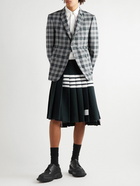 Thom Browne - Madras-Checked Wool-Twill Blazer - Gray