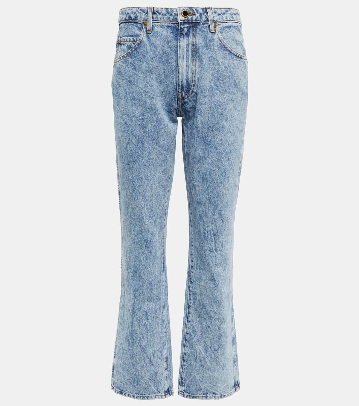 Khaite Vivian high-rise cropped jeans Khaite
